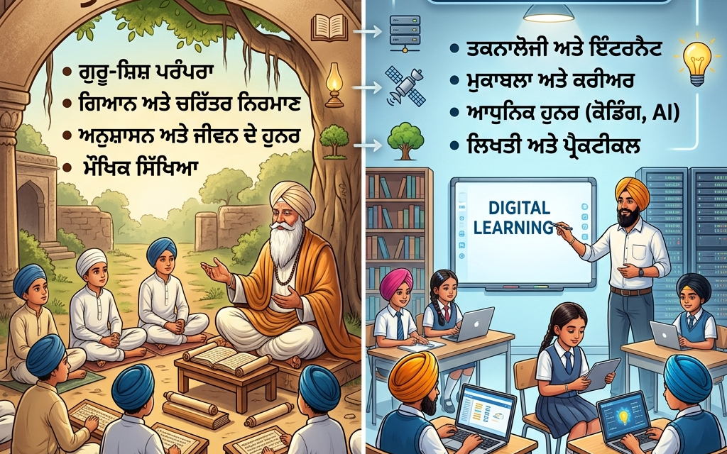 Difference Between Old Education and New Education