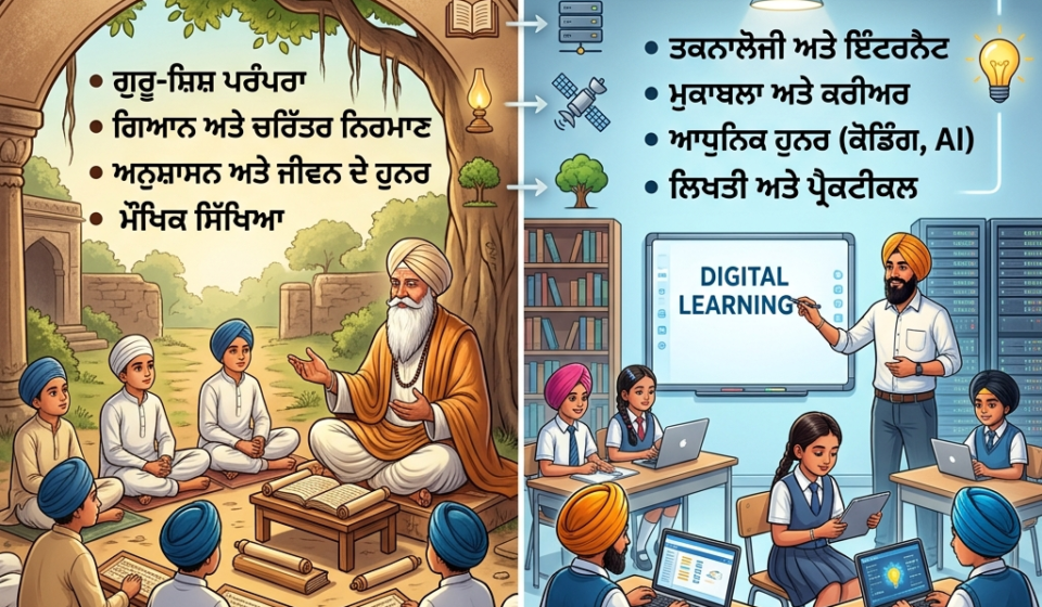 Difference Between Old Education and New Education